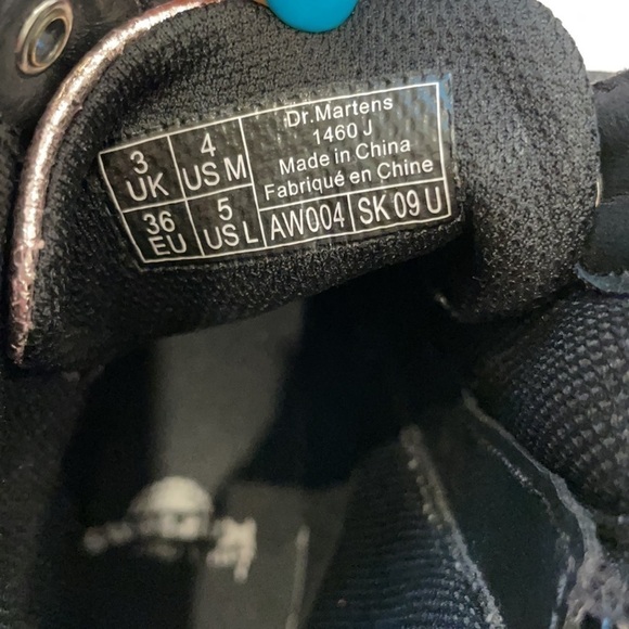 Dr. Martens 1460J shiny rose pink pascal 8eye leather boots 5 - Picture 4 of 9